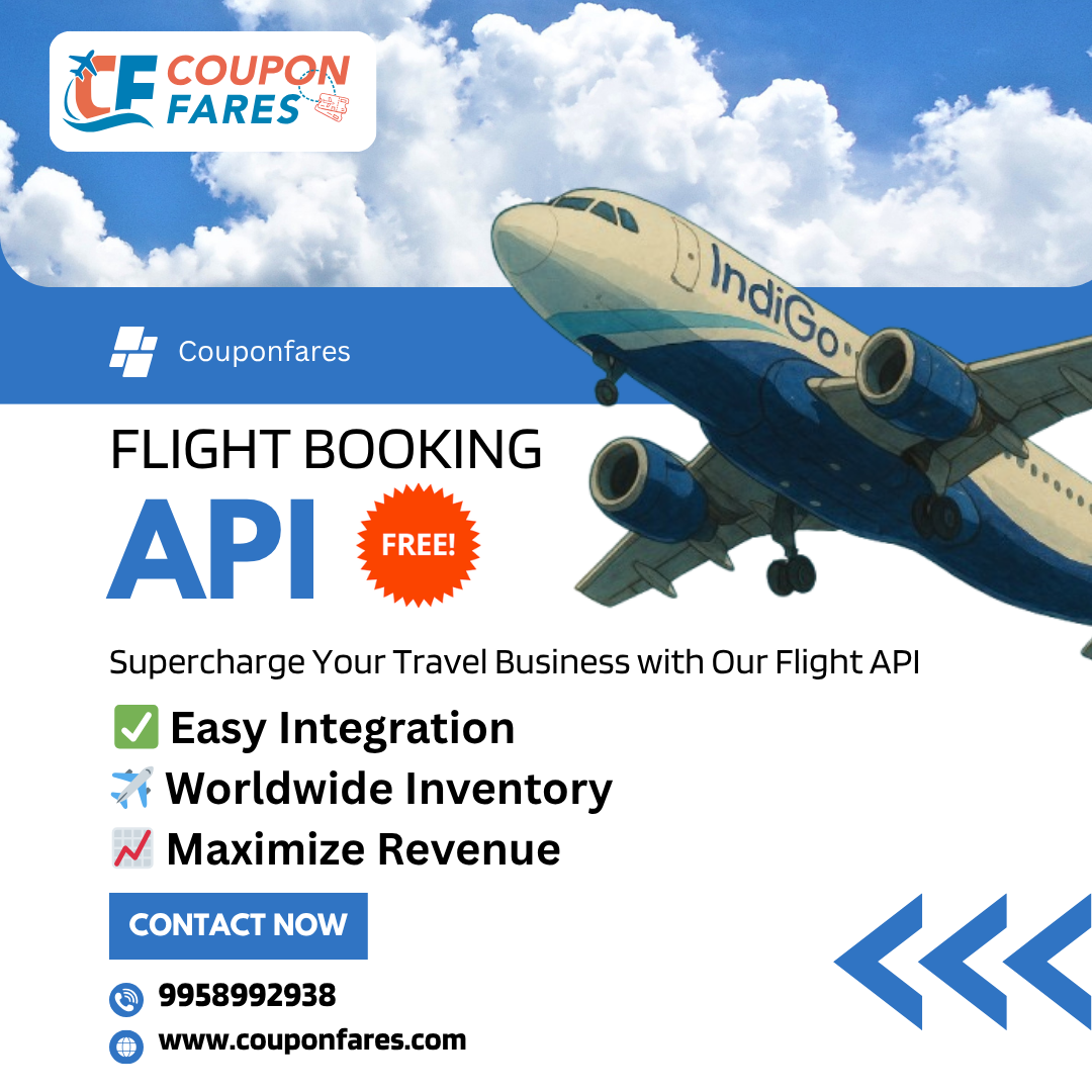 Free Flight Booking API Integration for B2B Travel Agents | CouponFares